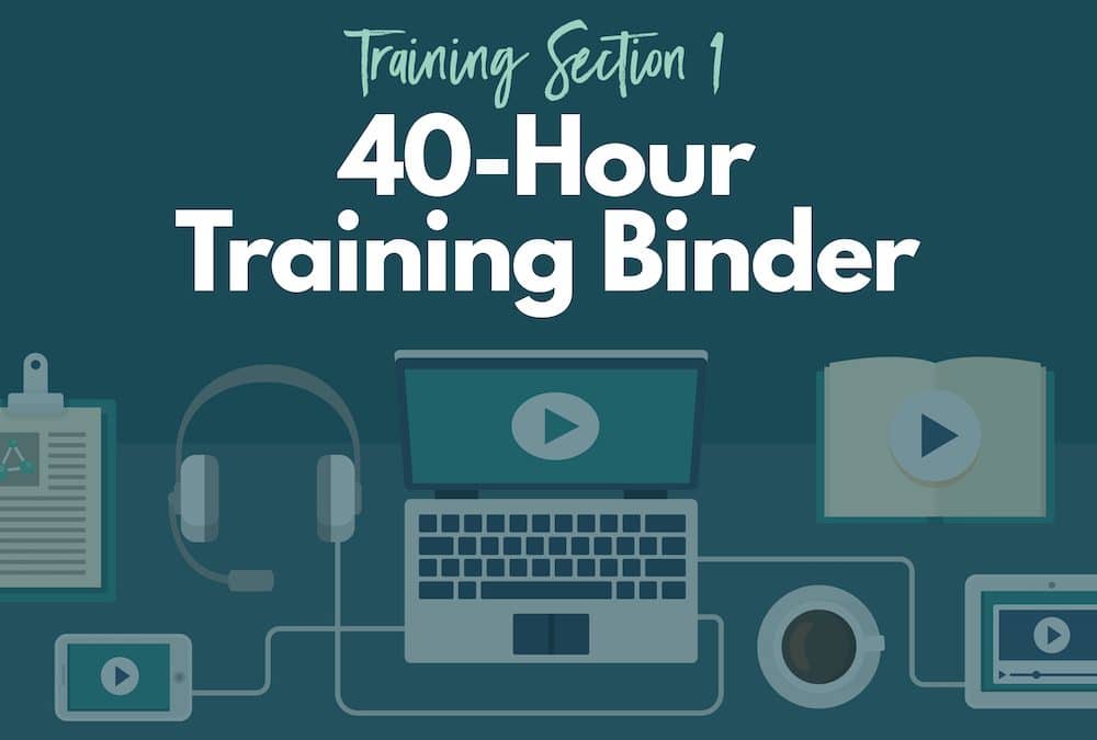 40-Hour Training Binder